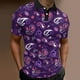 thumbnail image 2 of Pack Playeras Hombre Moda Hombre Primavera Verano Casual Manga Corta Cuello Vuelto Camisetas Estampadas Blusa Superior, 2 of 5
