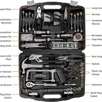 Worx 42-Piece Hand Tool Set with Screwdriver, Hammer, Pliers