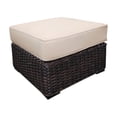thumbnail image 2 of Santa Monica Ottoman in Tan Fabric Espresso Brown Frame/Gray Cushion, 2 of 2