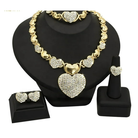 JoeytheJewelryNY HUGS &KISSES xo big heart gold Plated #149