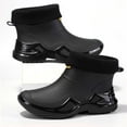 thumbnail image 5 of Men's Rain Shoes Fashionable Short Rain Shoes Thickened Rain Boots for Comfort and Style, 5 of 5