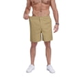 thumbnail image 2 of Iceglad Men’s Casual Shorts Cotton Stretch Elastic Waist Summer Shorts Lightweight Drawstring Comfort Fit Lounge Beach Shorts with Pockets, 2 of 7