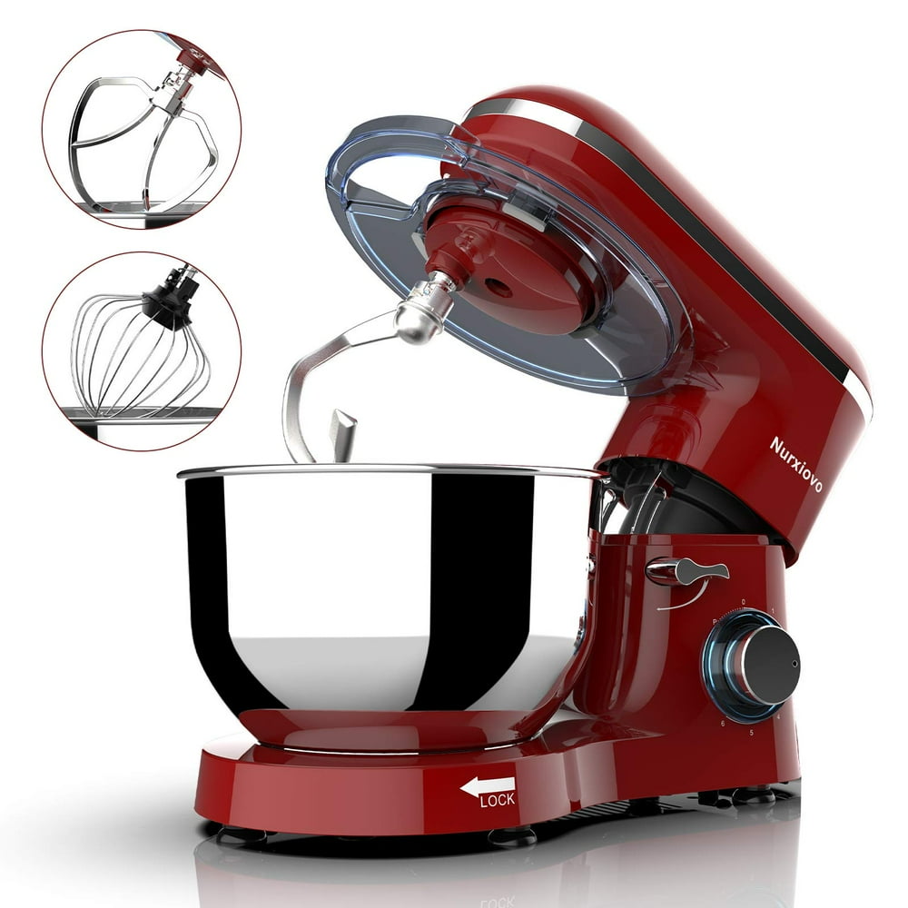 Nurxiovo 6.5QT Stand Mixer Kitchen, TiltHead 6Speed Food Stand Mixer