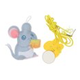 thumbnail image 2 of Hanging Door Self Play Cat Toy, Catnip Easy To Install Hanging Door Kitty Toy Retractable Rope Felt Mouse  for Door for Cat, 2 of 8