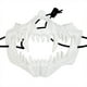 thumbnail image 2 of Media Máscara Esqueleto Colmillos Resistentes Al Desgaste Calavera para Juego Cosplay () Blanco, 2 of 7