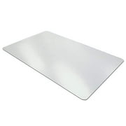 Clear Desk Pad, Aisakoc 35.5''x15.8'' Non-Slip Textured PVC Soft Desk Writing Mat - Round Edges Desk Protector