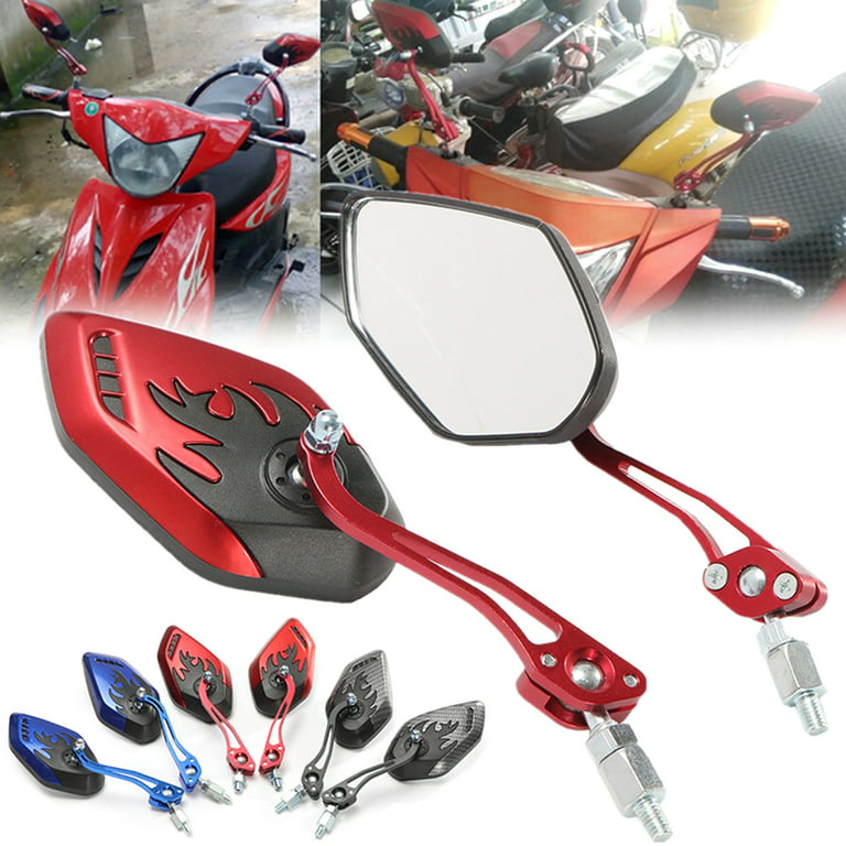 Universal CNC Motorcycle Rearview Side Mirrors for Motorbike Scooter 