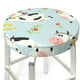 thumbnail image 3 of Balery Cute Cows Fundas de asiento para taburete de bar redondo de tela de terciopelo ajustables que protegen de arañazos y manchas para sillas de 14 a 17 pulgadas.-12 inch, 3 of 7
