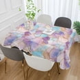 thumbnail image 2 of Yayeee Tablecloths 54" x 54" Rectangle Wrinkle Resistant Party Table Cover, Watercolor Marble Pattern, 2 of 8