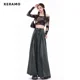 thumbnail image 4 of Pantalones vaqueros holgados informales Y2K de pierna ancha y estilo grunge para mujer, estilo retro americano, de cintura alta, de gran tamaño, 4 of 6
