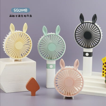 

Summer New Cute Cartoon Portable Desktop Wind Power Usb Charging Mini Fan