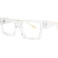 thumbnail image 1 of wonima44 VOOGLAM Glasses Waylon Rhinestone Frame Non-Prescription Eyeglasses, 1 of 1