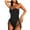 Black, variant on Sngxgn Swimsuit Women Criss Cross Back Print Bathing Suits Modest Swimwear(Green,S)