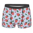 thumbnail image 5 of Uemuo Strawberries Pattern Men's Boxer Briefs,Trunk Anti-Chafing,Comfortable, Durable, and Stylish Underwear-Large, 5 of 9