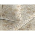 thumbnail image 3 of Ambesonne Autumn Vibes Quilted Bedspread Set 3 Pcs, Fall Swirling Leaves, Queen, Eggshell Beige Pale Sepia, 3 of 4