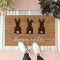 thumbnail image 6 of XEOVHV Happy Easter Decorative Door Mat, Bunny Eggs Welcome Doormat for Indoor Outdoor, Spring Floor Mat Entry Rug Non-Slip Washable for Porch Front Door Entrance 16x24 Inch, 6 of 7