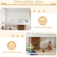 thumbnail image 5 of JERFIT Twin over Twin Bunk Bed Heavy-duty Sturdy Metal Noise Reduced Safety Guardrail No Box, 5 of 9