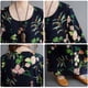 thumbnail image 2 of Vestido suelto vintage para mujer, manga larga, estampado, bolsillos laterales, vestido informal MABOTO Vestido de mujer, 2 of 7