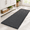 Dark Gray-1'8" x 4' (Rectangular), variant on Upgrade Luxury 2 Piece Black Toilet Bathroom Rug Mat U Shape 24"x20"+48"x20" Ultra Soft Thick Absorbent Bath Mats Non Slip Chenil