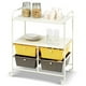 thumbnail image 2 of Costway Carrito Auxiliar con 4 Cajones Apilables y 2 Estantes 4 Ruedas Organizador para Cocina Baño Oficina 58,5 x 37 x 75 cm, 2 of 10