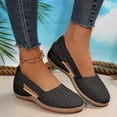thumbnail image 2 of Dakaela Chaussures Compensées Décontractées pour Femmes, Mocassins Confortables à Enfiler, Bout Rond, Découpes, Chaussures Plates d'Été pour la Marche, 2 of 8