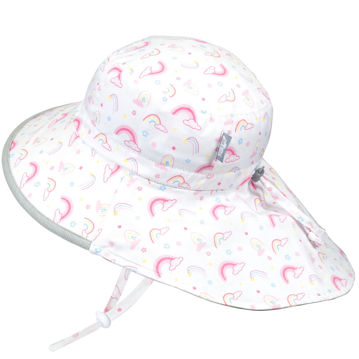 baby girl sun hat with chin strap