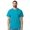 Tropical-Blue, variant on Unisex Short Sleeve Light T-Shirt 100% Cotton Modern Classic Fit Crew Neck Tee (Tropical-Blue, XL)