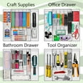 thumbnail image 5 of Sorbus Large Expandable Silverware Drawer Organizer – Adjustable Utensil & Cutlery Tray, Clear, 5 of 10