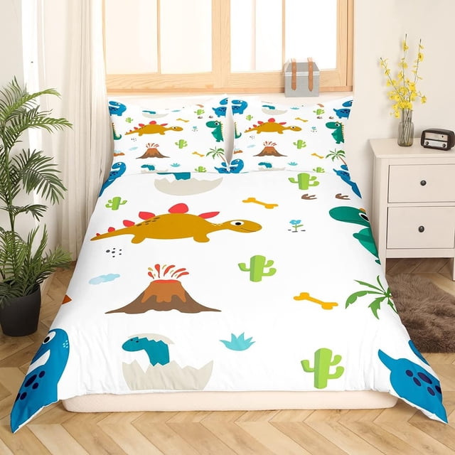 Funda Nórdica Dinosaurios Queen Size Funda Nórdica Dinosaurios Jungle Dino