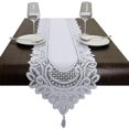 thumbnail image 2 of Lace Table Runner Dresser Scarf Embroidered Table Runners with Exquisite Flower Vintage Shabby Chic for Wedding Holiday Dinning, 2 of 4