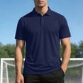 thumbnail image 2 of Regular Fit Button Placket Lapel Shirt, Quick Dry Airy Material Multi Scene Mens Outdoor Casual Top, 2 of 9