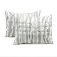 thumbnail image 6 of Ravello Pintuck Stripe Comforter Gray 5Pc Set Full/Queen, 6 of 11