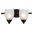 thumbnail image 2 of Yosemite Home Decor Mirror Lake 2 Lights Vanity with White Etched Glass, 2 of 2
