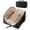 01-Black, variant on MORAVE Black Open Flat Toiletry Bag, Portable Water-resistant Cosmetic Case, Puffy Padded Make Up Organizer Pouch, Travel Makeup Bag for Women for Toiletries, Brushes