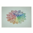 thumbnail image 1 of Rainbow Mandala Cutting Board, Watercolor Style Flower Design Petals on Off White Background, Decorative Tempered Glass Cutting and Serving Board, Small Size, Multicolor, by Ambesonne, 1 of 1