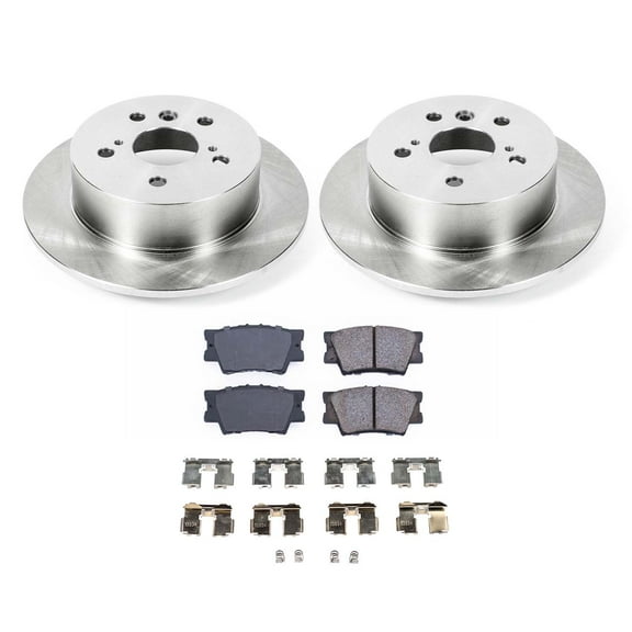 Ultimate Brakes Rear Ceramic Brake Pad and Rotor Kit with Hardware WM80226 for Lexus; Toyota
