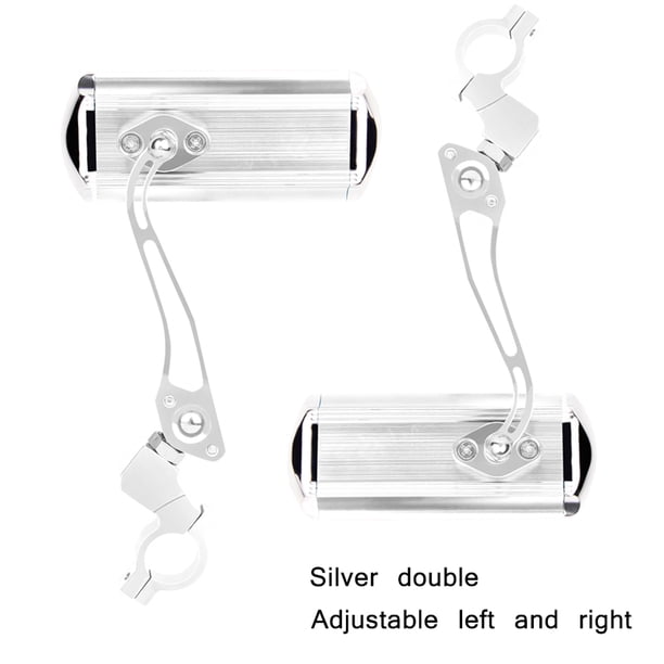 Espejo Lateral De Bicicleta Espejo Retrovisor Duradero Giratorio De Aleación De Aluminio 2 Uds Kearding OD010203-02