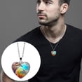 thumbnail image 5 of WREESH Solar System Planet Galaxy Double Sided Necklace Universe Heart Pendant Necklace, 5 of 5