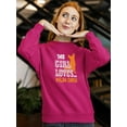 thumbnail image 2 of This Girl Loves Her Welsh Corgi. Sweatshirt Women -Image by Shutterstock, Female 3X-Large, 2 of 4