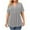 Gray Plus Size Peplum Tops Clearance, variant on OSFVNOXV Plus Size Peplum Tops for Women,Mother's Day Gifts,Loose Fit Ruffle Tunic Tops,Solid Color Short Sleeve V-Neck Blouse ,Sizes XL-5XL