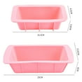 thumbnail image 2 of Moule à Pain en Silicone 2 Pcs Moule à Mini Pain en Silicone Antiadhésif Empilable Cuisson Pain Toast Moule à Pain Compact, 2 of 8