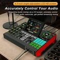 thumbnail image 3 of Tenlamp Podcast Mixer Audio mixer with 13-channel audio interface for mobile computer recording game streaming creation, 3 of 10