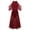 Wine Red, variant on IBTOM CASTLE Women Lyrical Dance Dress Shiny Criss Cross Spaghetti Strap Full Circle Mesh Tulle Long Dress with Brooch Pin M White