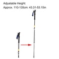 thumbnail image 2 of Bâton de Marche à Hauteur Réglable, Antidérapant, Léger, Professionnel, Alliage d'Aluminium de Qualité Supérieure, Perche de Randonnée Pliable, Bâton de Randonnée Super Léger Canne de Marche pour Sports de Plein Air (Noir), 2 of 9
