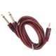 thumbnail image 4 of Audio Line Computer Mixer Cable Audio Cord Computer Mixer Cable 3.5mm Stereo To Double 6.35mm Plug Rubber Sleeve 1.5‑Meter Red ANGGREK No, 4 of 7