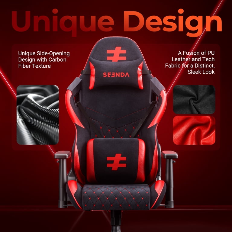 Seenda Adult High Back PC Gaming Chair with Linked Armrests and
