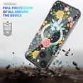 thumbnail image 5 of Cute Floral Print Scratch Resistant Clear Back Cover Case for iPhone 14/13, Compatible with MagSafe Magnetic Charging, 5 of 7
