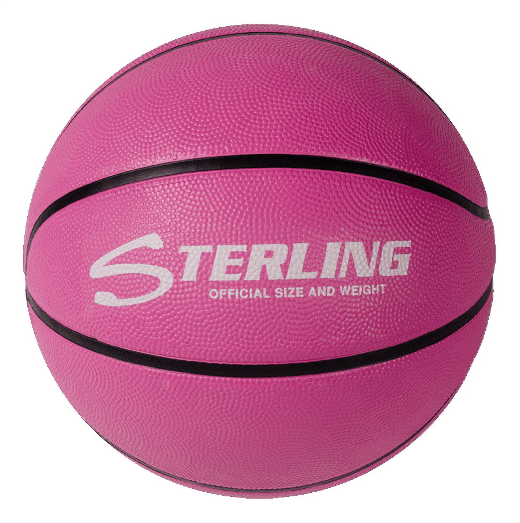 Sterling Athletics Pink Superior Grip Indoor/Outdoor Basketball (Size 5 Junior & Youth 27.5")