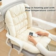 thumbnail image 4 of Hariumiu Heated Mat USB Rechargeable Thick Plush Fast Heating Detachable Washable with PP Cotton Filling Office Chair Gaming Chair Cushion, 4 of 8