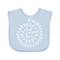 Inktastic Pi Day Pi Numerals in Spiral Boys or Girls Baby Bib